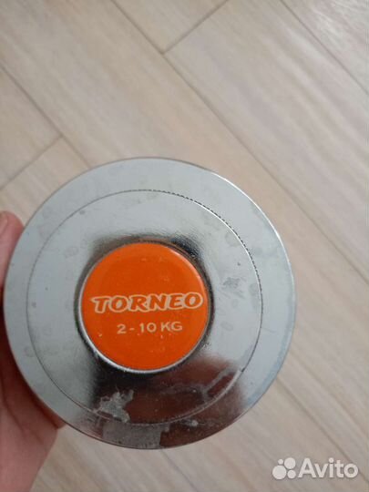 Гантели torneo 10 кг