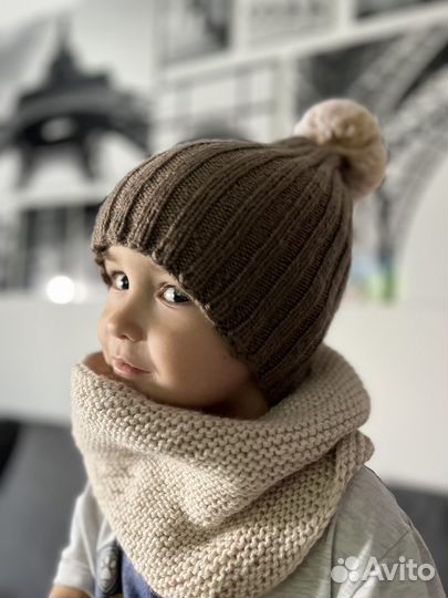 Снуд и шапочка комплект 48-50