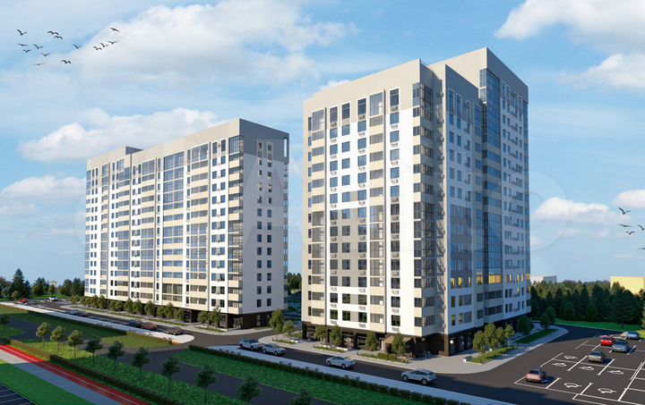 2-к. квартира, 60,3 м², 11/17 эт.