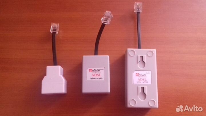 Сплиттеры, телефонные провода, розетки, кабель COM