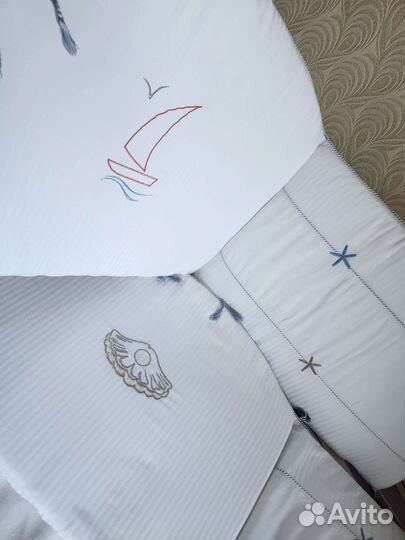 Бортики и постельное для детской кроватки