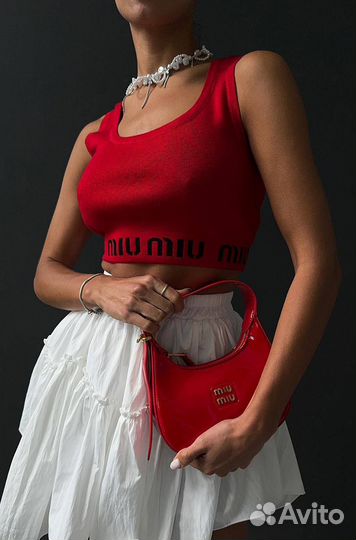 Кроп топ Miu Miu