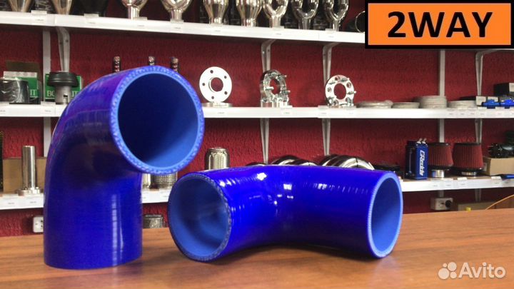 Патрубок силиконовый 57мм 90 градусов