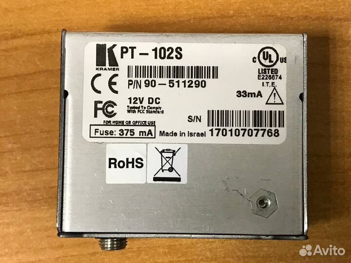 Kramer pt 102S, Усилитель сигналов S-video