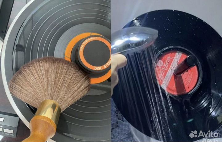 Виниловая щетка /Мойка винила / Клэмп