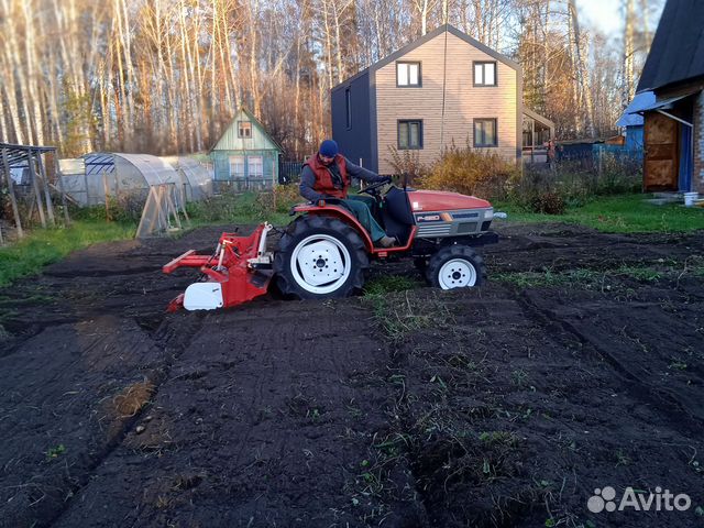 Вспашка земли минитрактором в Новосибирске | Услуги | Авито