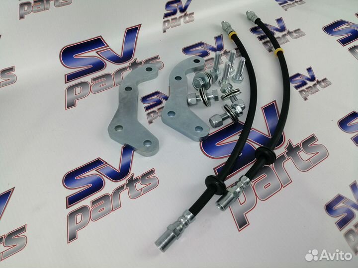 Переходные пластины на Ниву под суп 2108 + шланги