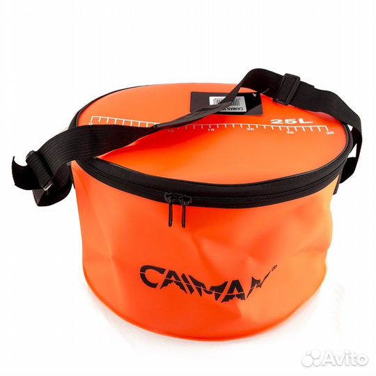 Ведро складное круглое Caiman EVA Ф35см с линейкой