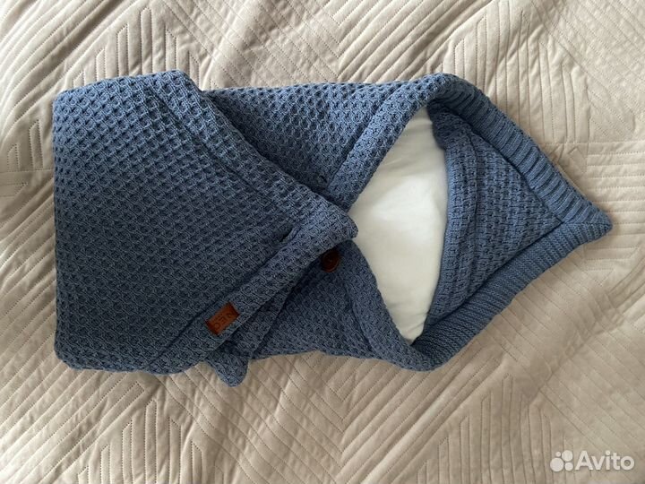 Вязаный конверт одеяло на выписку весна осень
