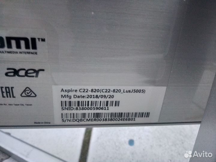 Моноблок Acer Aspire c22-820