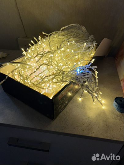 Гирлянда уличная бахрома 25 метров