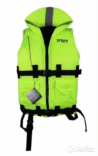 Жилет спасательный сертифицированый Ifrit, лайм, д