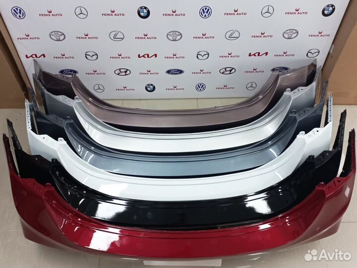 Бампер Задний крашеный Hyundai Solaris 17- 20 год