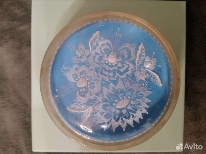 Шкатулка для украшений стеклянная СССР