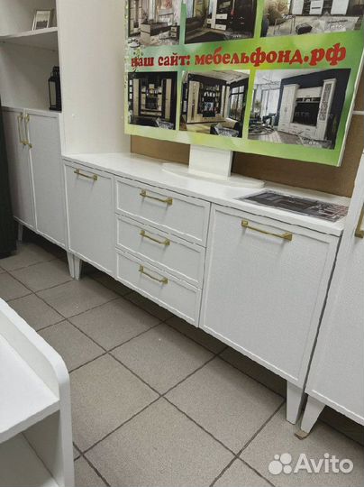 Гостиная белая мдф