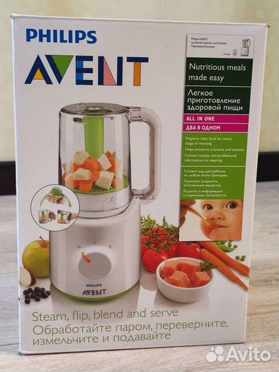 Пароварка блендер philips avent 2 в 1