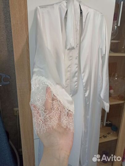 Халат женский шелковый