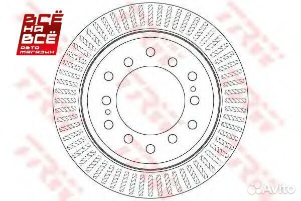 Диск тормозной задний toyota land cruiser prado 150, lexus GX460 DF6342