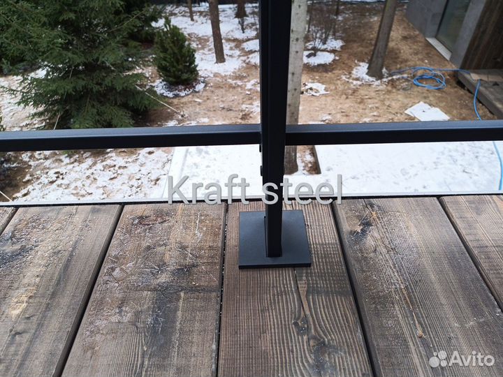 Ограждения для террасы Перила лофт