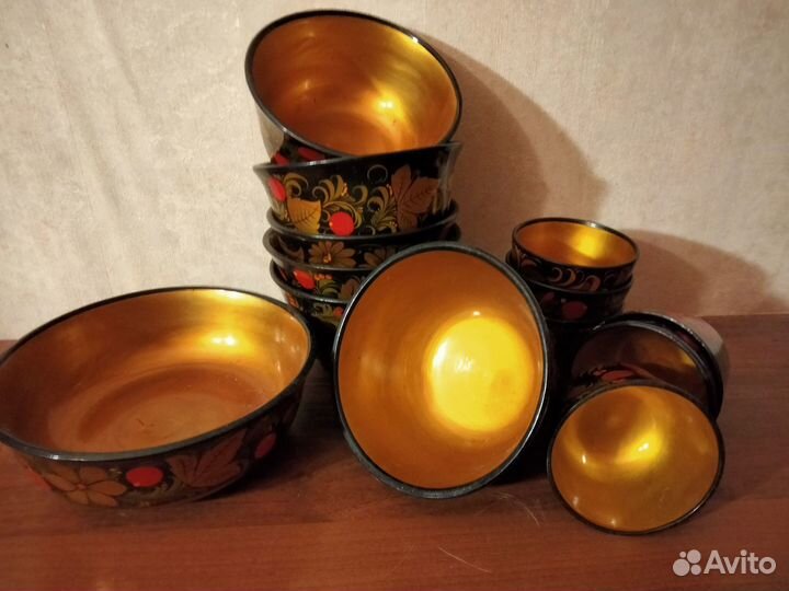 Набор посуды хохлома