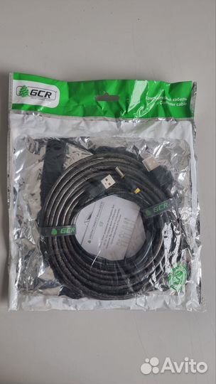 Кабель удлинитель GCR USB 2.0 AM/AF активный 10 m