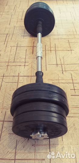 Гантели разборные штанга 15кг+15кг