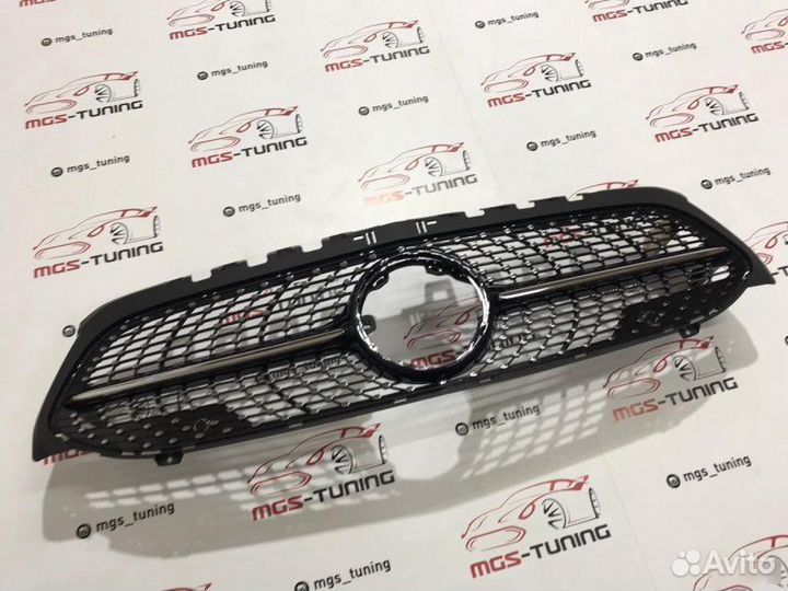 Решетка Mercedes A W177 Diamond Black