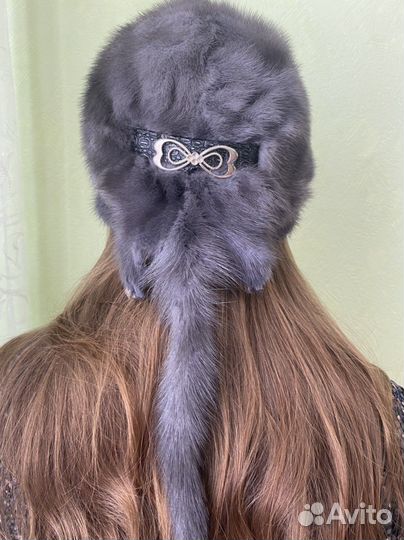 Шапка норковая женская