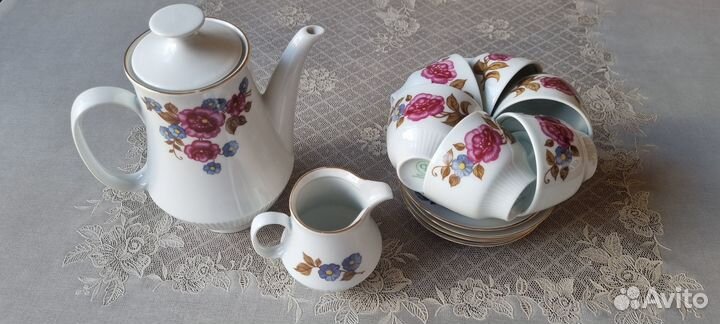 Кофейный сервиз Кольдиц ГДР винтаж