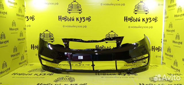 Бампер передний Kia Rio 15-17 черный