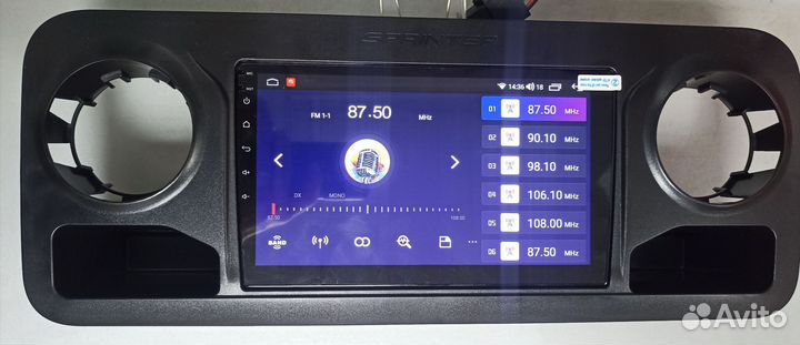 Магнитола андроид на Mercedes Sprinter