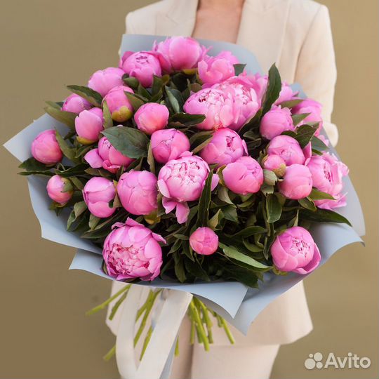 Букет пион цветы