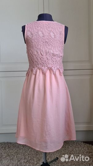 Шифоновое платье с кружевом 42-44 Bodyflirt