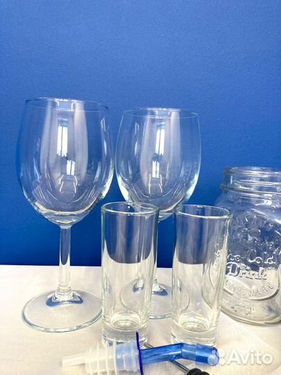 Набор бокалы IKEA, стопки, кружки для коктейлей