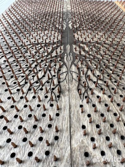 Доска садху для спины с медными гвоздями