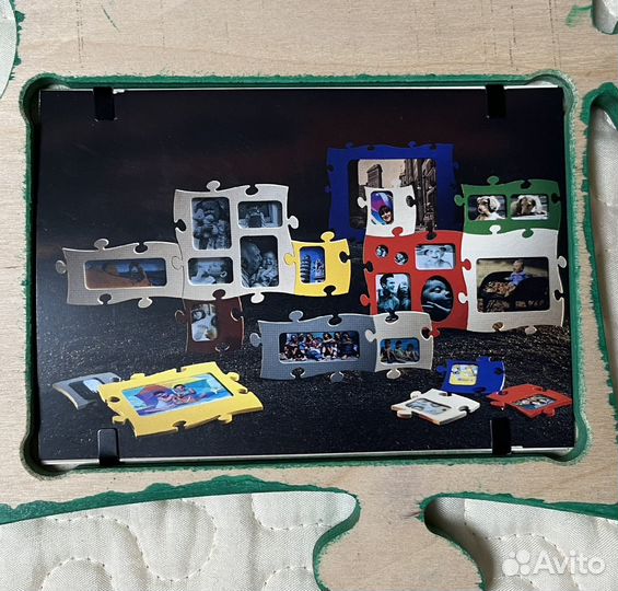 Рамки для фото (6 шт) деревянные пазлы