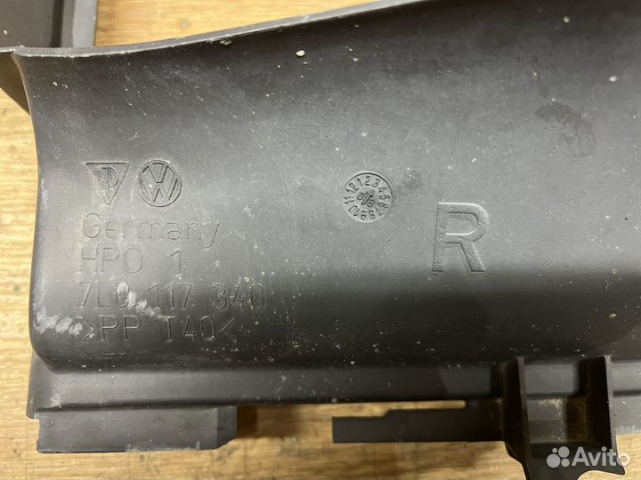 Воздуховод интеркулера touareg 7L