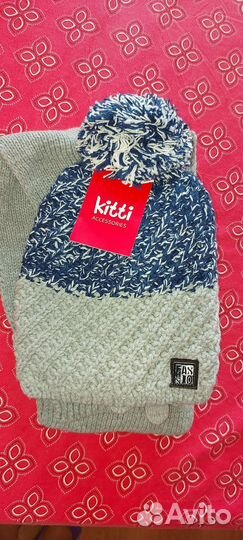 Шапка+перчатки+шарф (Турция)