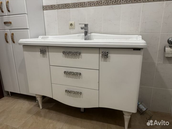 Тумба для ванной comforty 120 со смесителем