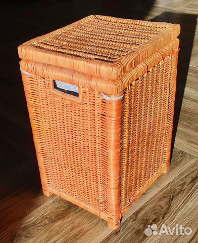 Корзина плетеная с крышкой