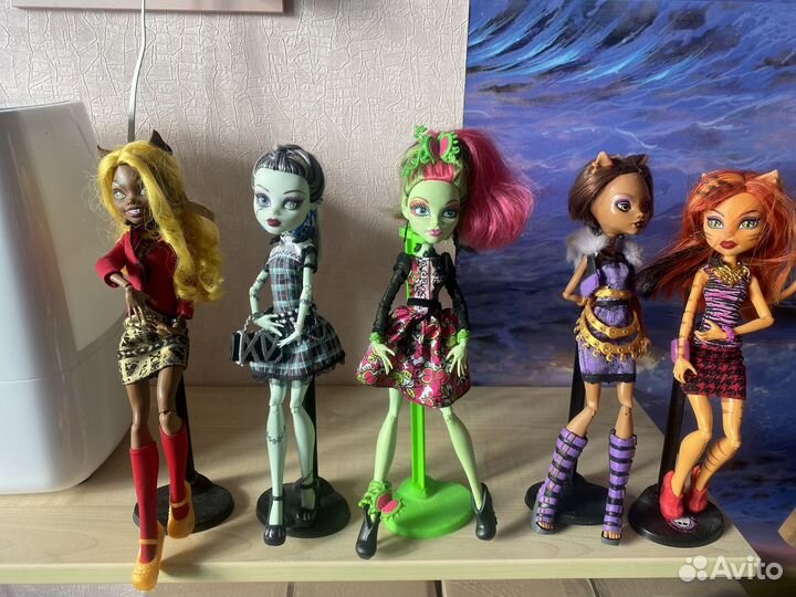 Коллекция кукол Monster High с аксессуарами