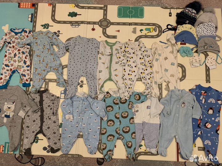 Вещи пакетом на мальчика от 0 до 6 месяцев