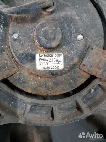 Диффузор радиатора Hyundai Elantra XD