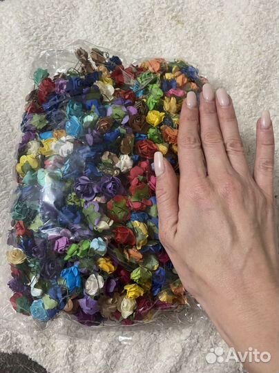 Цветы из бумаги на проволоке для рукоделия