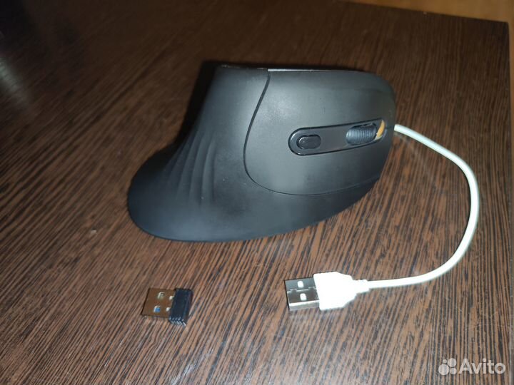 Мышь Вертикальная беспроводная эргономичная, 6 кно