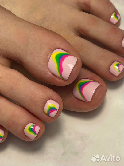 Педикюр с покрытием гель-лак