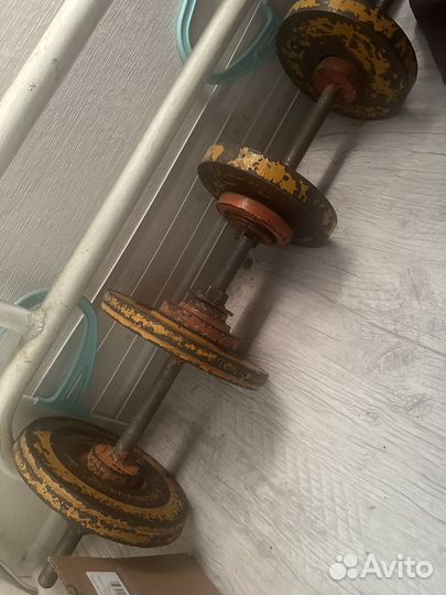 Гантели разборные бу