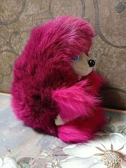 Ёжик из натурального меха