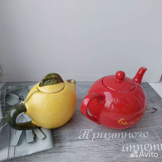 Салатник, чайник заварочный керамический