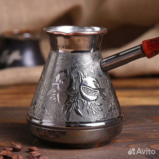 Турка для кофе медная 'Гранат', 0,4 л